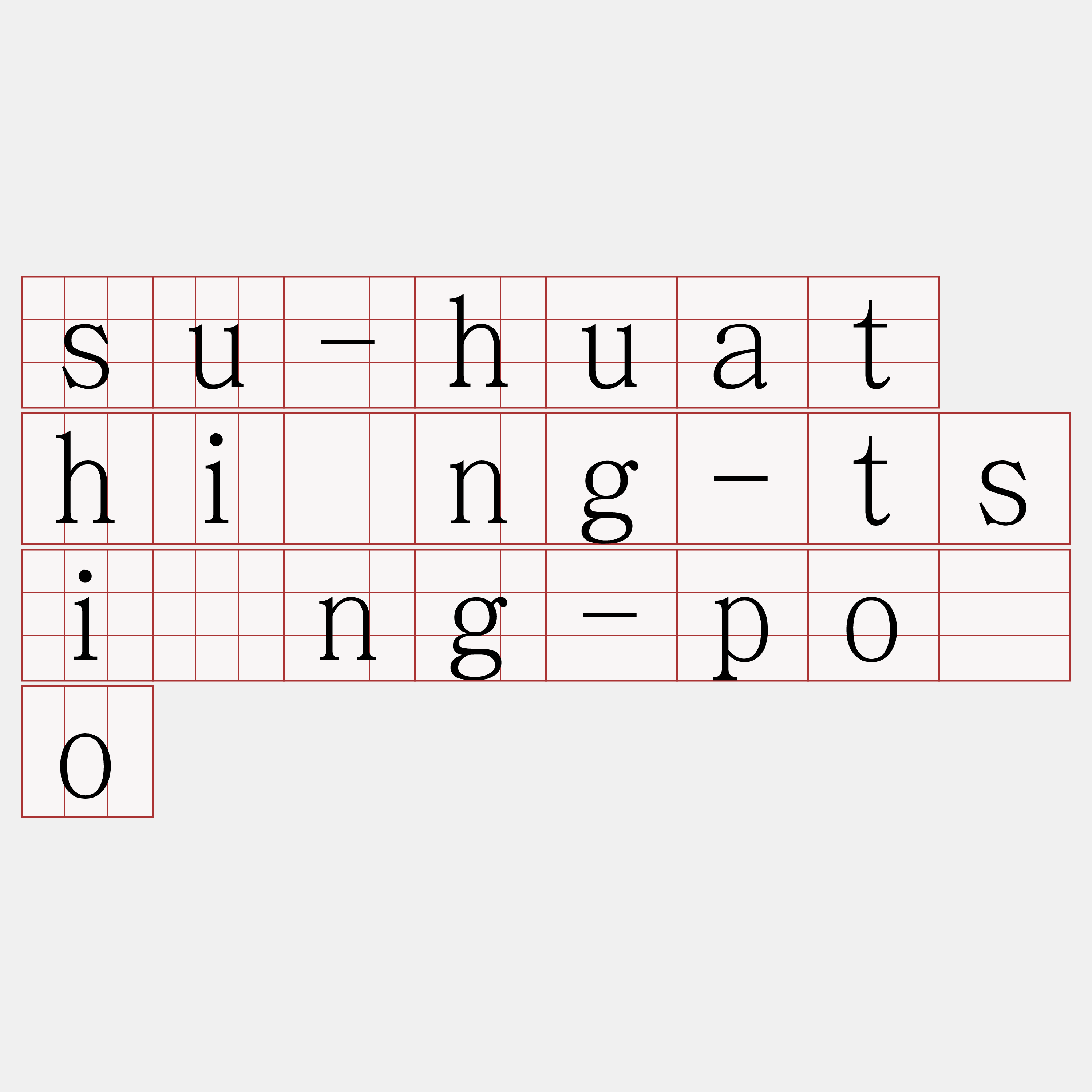 su-huat hîng-tsìng-pōo